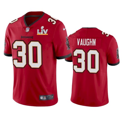 Men's Tampa Bay Buccaneers #30 Ke'Shawn Vaughn Red NFL 2021 Super Bowl LV Limited Stitched Jersey Men's Tampa Bay Buccaneers #30 Ke'Shawn Vaughn Red NFL 2021 Super Bowl LV Limited Stitched Jersey